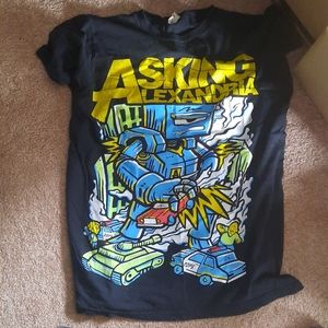 Asking Alexandria Robot Tee band merch size M